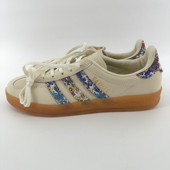 adidas Shoes - Adidas Gazelle Bold Liberty London Floral Cream Gum Platform Sneakers GZ2165
